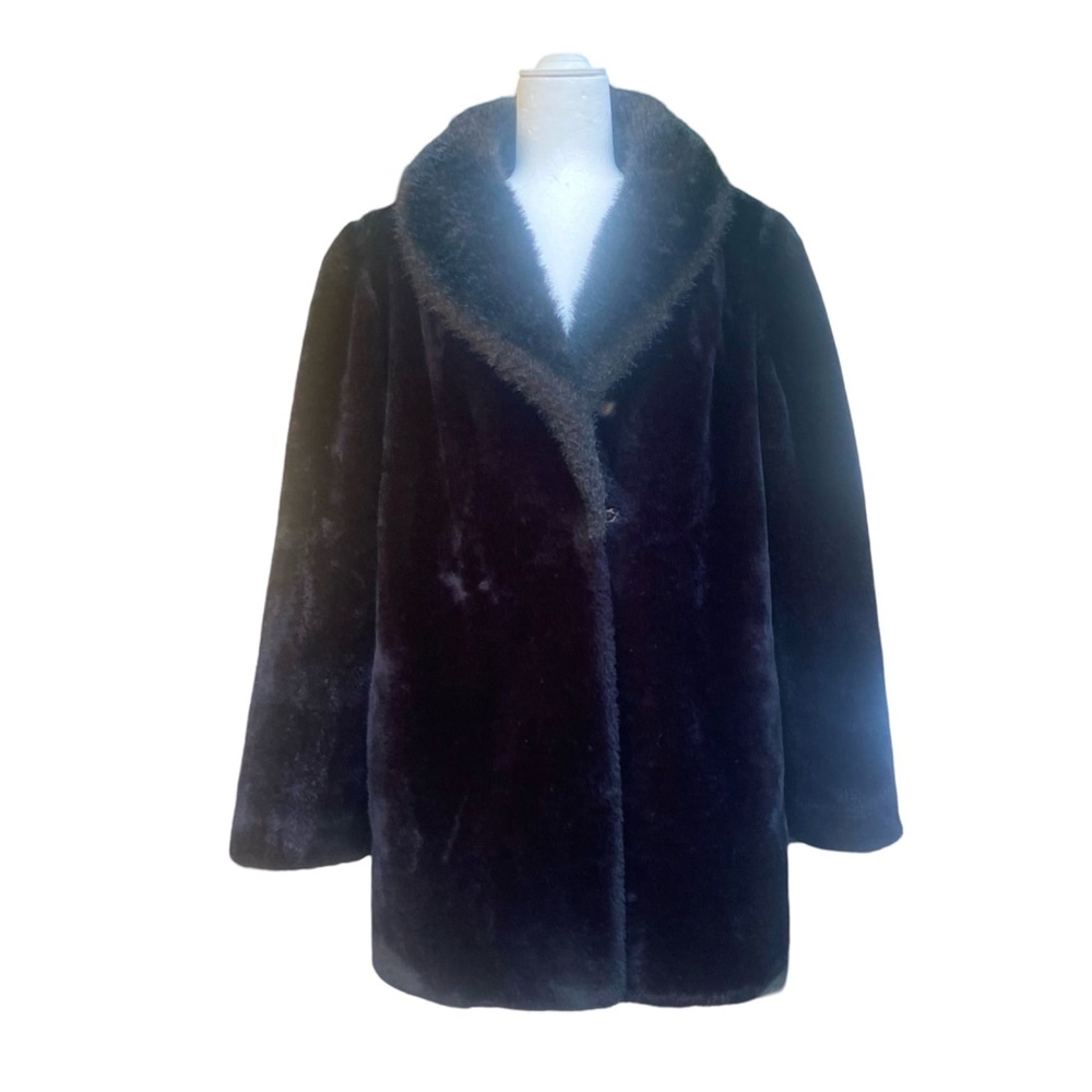 Vintage | Faux Fur Mid Length Coat - Picture 2 of 16